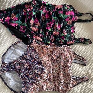 2 size 8 petite bathing suits